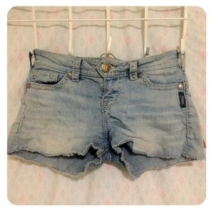 Silver brand Jean shorts.